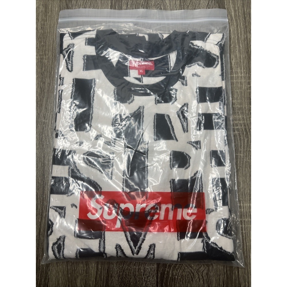 Supreme Spellout S/S Top Black Size XL SS20 In Hand New Rare HTF! - Picture 2 of 7